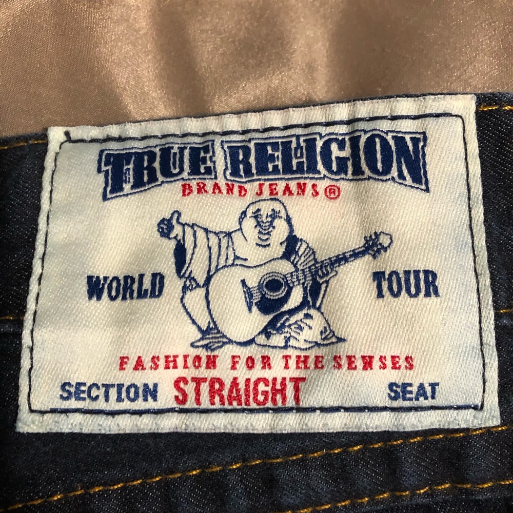 Men’s True Religion Dark Blue Denim Jeans.